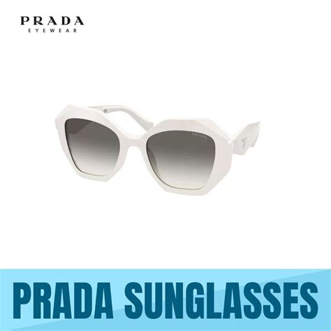 Prada PR 16WS Women's Sunglasses Talc/Grey Gradient 53